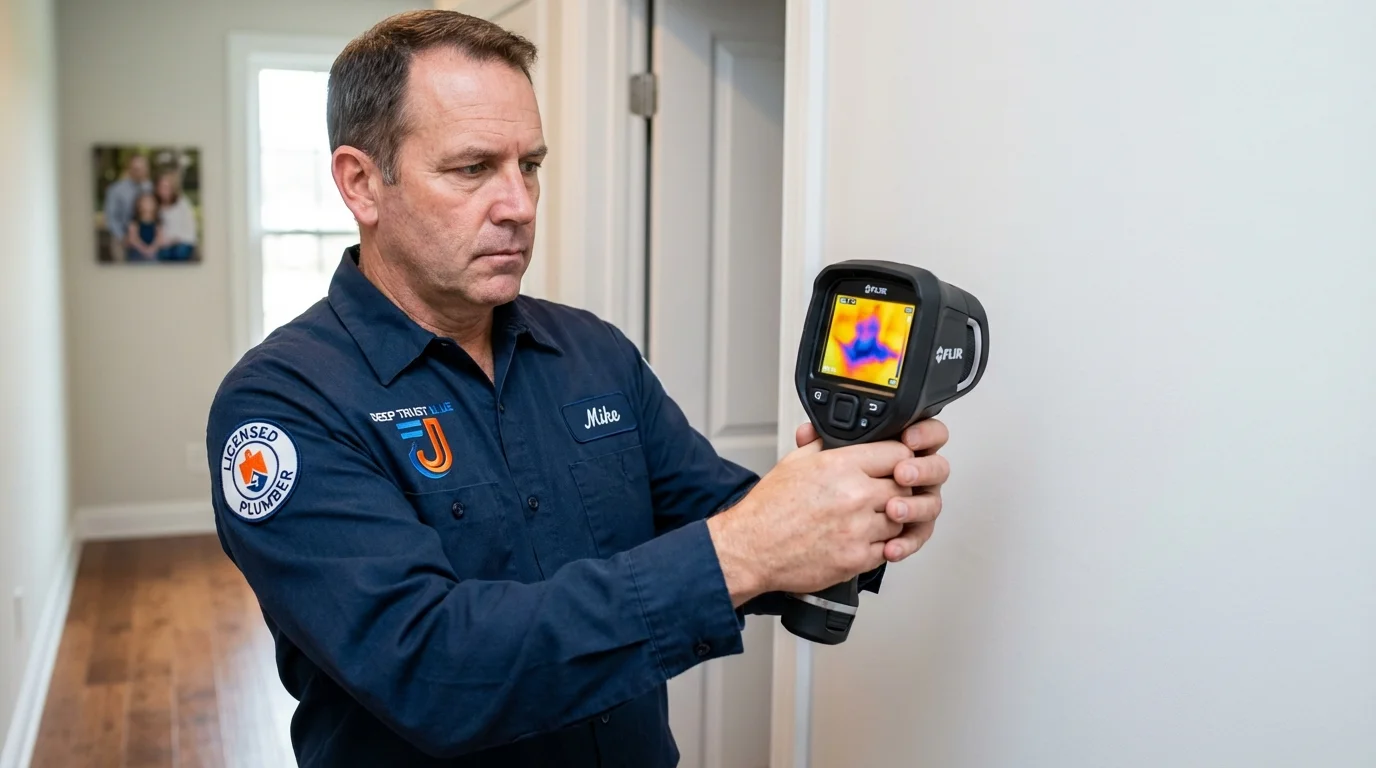 Thermal imaging leak detection by Johns Plumbing LLC in Guthrie Center